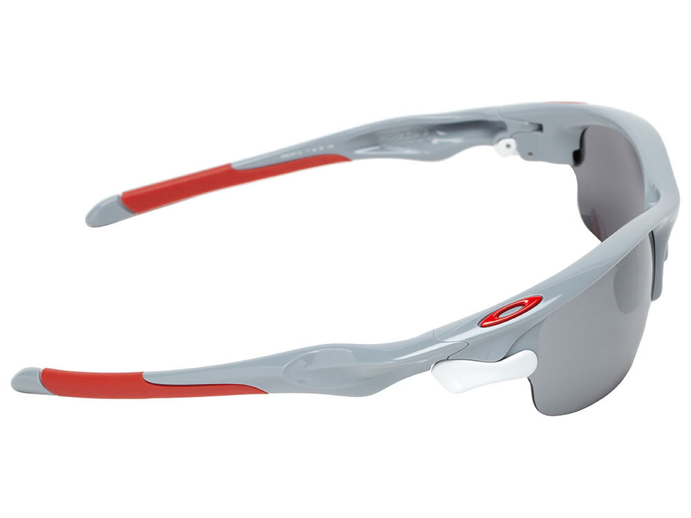 Pre-owned Oakley Fast Jacket Sunglasses Oo9097-12 Polished Fog/black Iridium, Vr28 In Black Iridium, Vr28 (2 Sets)