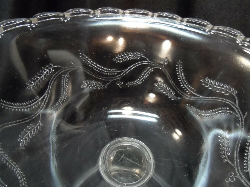 Barley, Sprig or Indian Tree Covered Compote Pattern Glass Campbell Jones 1870's