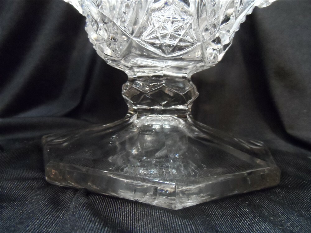 Fancy Krystol Footed Compote Pattern Glass EAPG