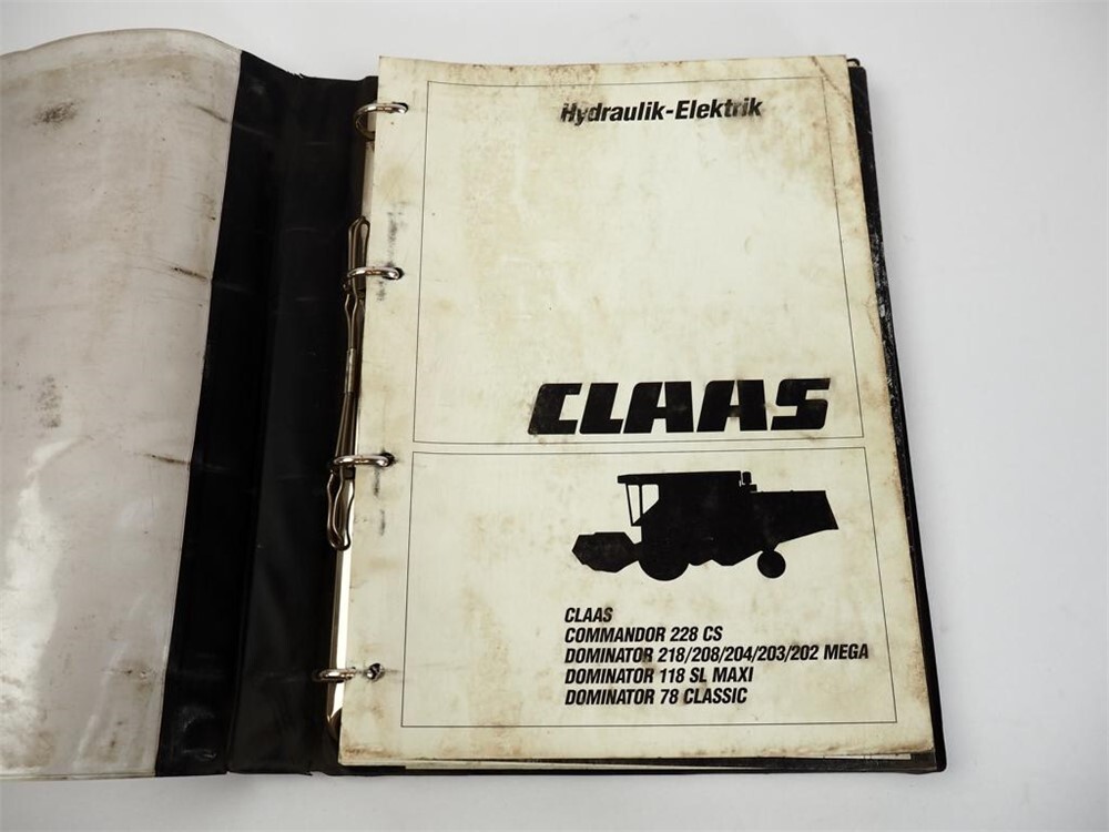 Claas Dominator Commandor Mähdrescher Hydraulik Elektrik Werkstatthandbuch 1994
