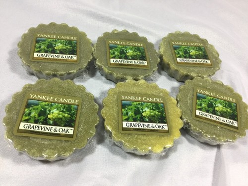 Yankee Candle Grapevine & Oak Tarts Wax Potpourri Melts Lot Of 6