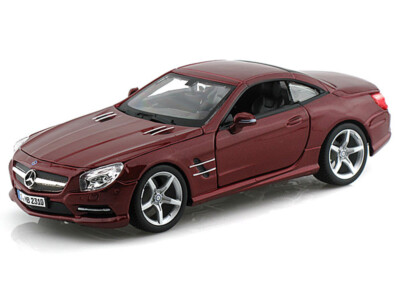 Mercedes-Benz SL500 Red Bburago 21067 1/24 Scale Diecast Model Toy Car