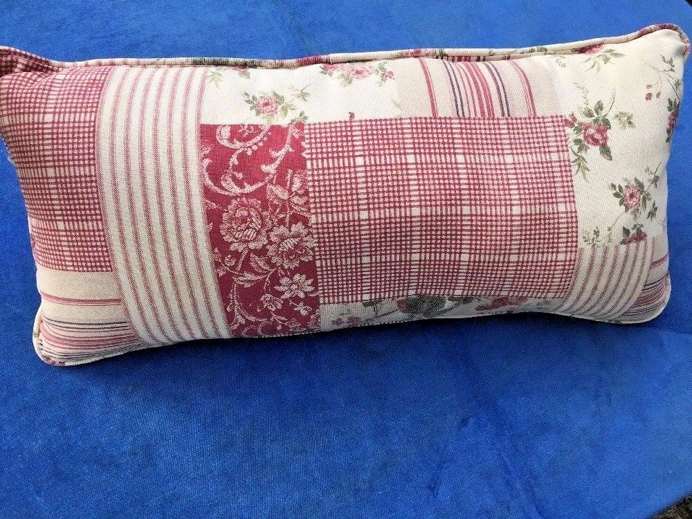 WAVERLY Norfolk Rose Floral Pillow Cottage Elegant Throw Living Room Bed 12/24