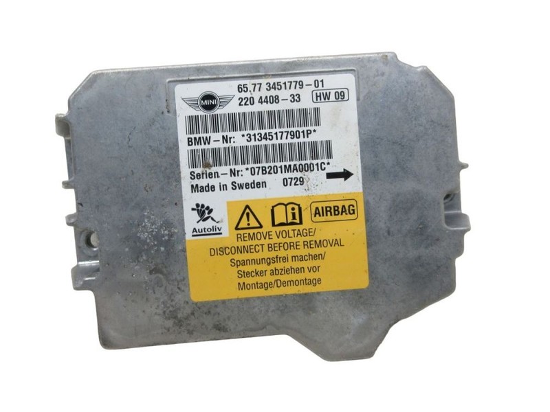 UnitÃ© Airbag Airbags UnitÃ© Cher Compatible Pour Mini (R56) Cooper 3451779