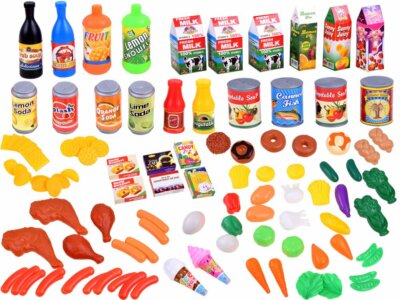 Lebensmittel spielen Küchenspielzeug 120 tlg Essen Obst Gemüse  Küche Kinder JO