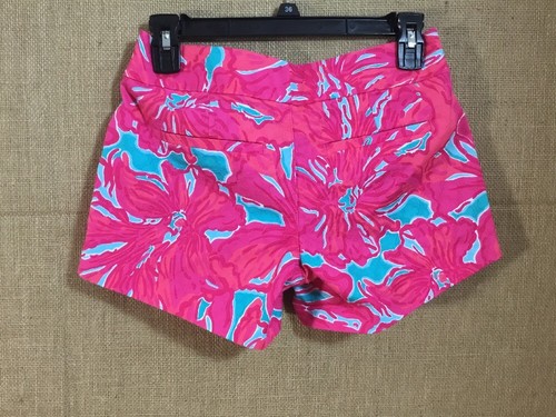 Lilly Pulitzer Ellie Shorts Size 0 Sea Blue Flirty Sea 4 Inch Hem