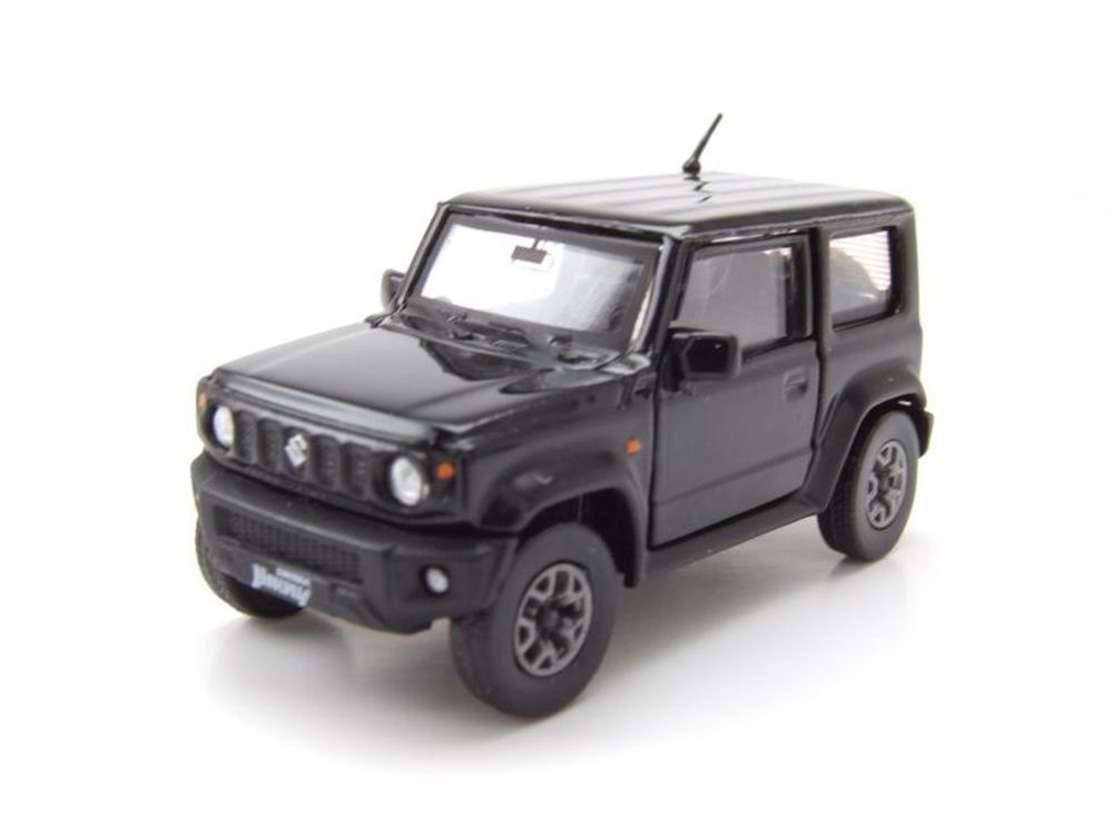 Suzuki Jimny JB74 LHD 2018 schwarz metallic Modellauto 1:64 BM Creations