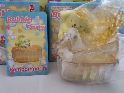LIOH TOY Miniature Dollhouse Sanrio Characters Bubble Party Bath time Set