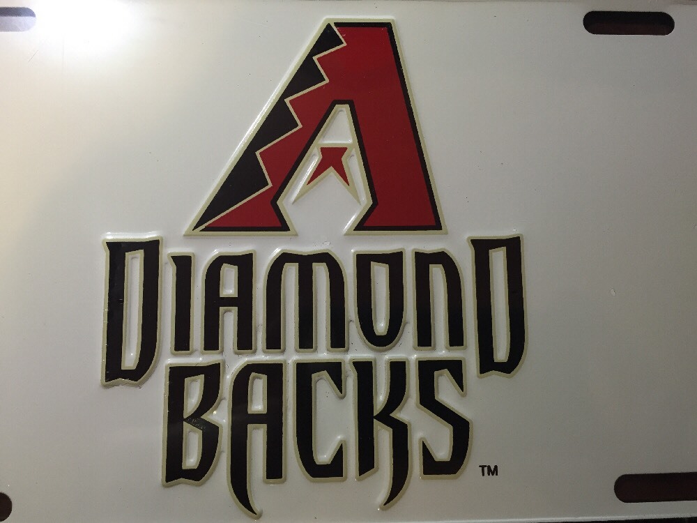 ARIZONA DIAMONDBACKS CAR TRUCK TAG LICENSE PLATE D'BACKS METAL SIGN MAN