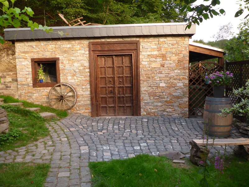 Sockel Verblender Terra, Haussockel, Naturstein,  Echtstein, Steinwand 