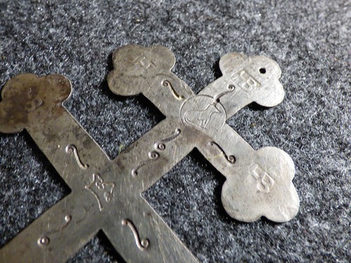 Original Huron Indian Trade Cross Fur Trade Era Hudson's Bay Company 1840