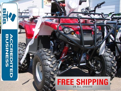 Full size 125cc atv taotao ata-125f1 Free shipping Large tires 2 racks semi auto