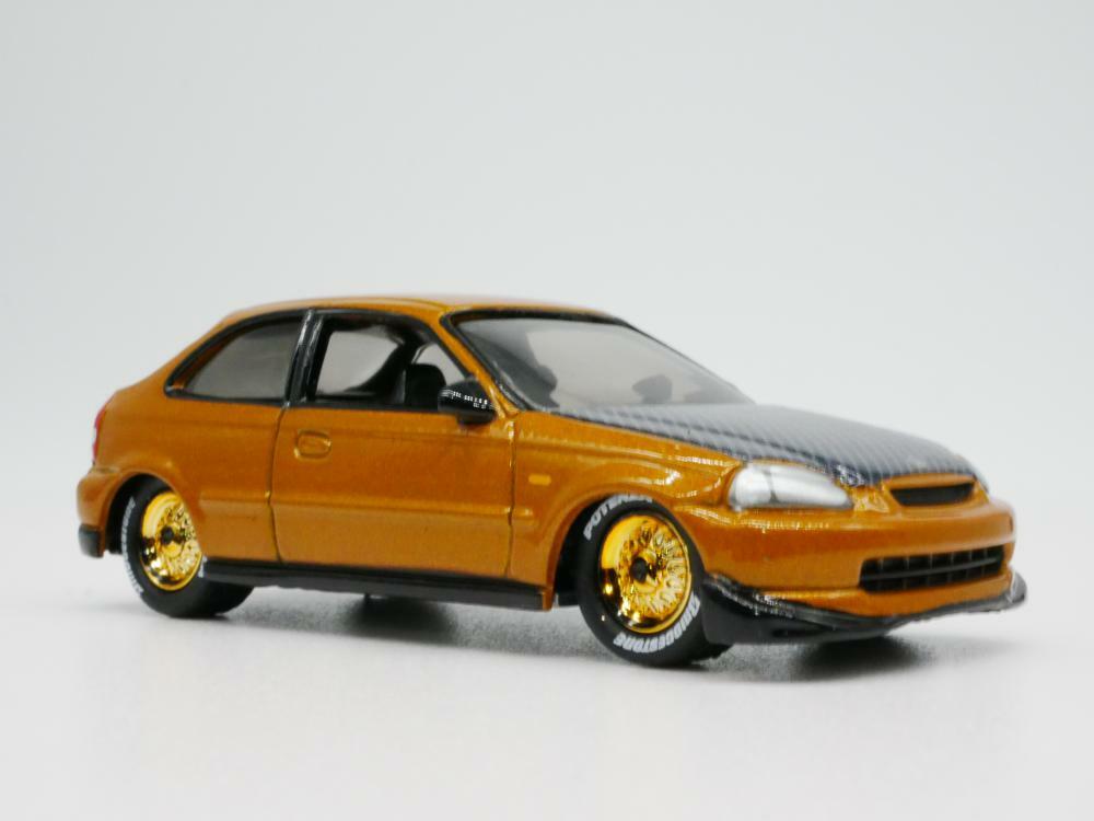 1996 Honda Civic 1/64 Scale Diecast Collectible Car Real Tires Brown | eBay