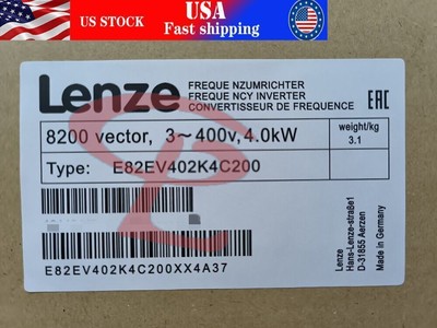 New Lenze E82EV402K4C200 Frequency Inverter Converter 8200 Vector 4kW