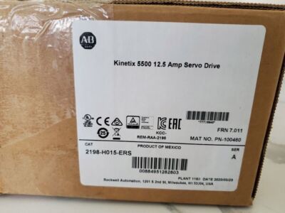 Allen-Bradley 2198-H015-ERS / A New Factory Sealed Kinetix 5500 AC Servo Drive