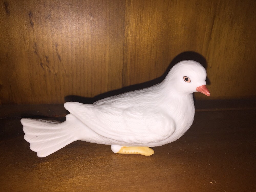 Home Interiors HOMCO White Carrier Pigeon Dove Porcelain Wedding Figurine 3/5