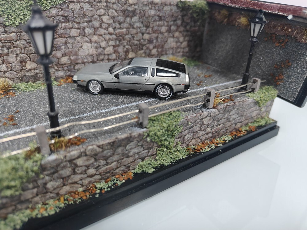 MJ 1/64 バックトゥザフューチャーDMC-12 デロリアンI II III MJ 1:64 DeLorean DMC I II III Back To The Future Time