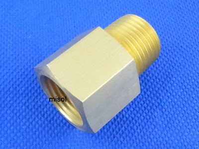 misol Adaptor fitting 3/4'' BSP (DN20) male to 3/4'' NPT female, Brass, Adapter