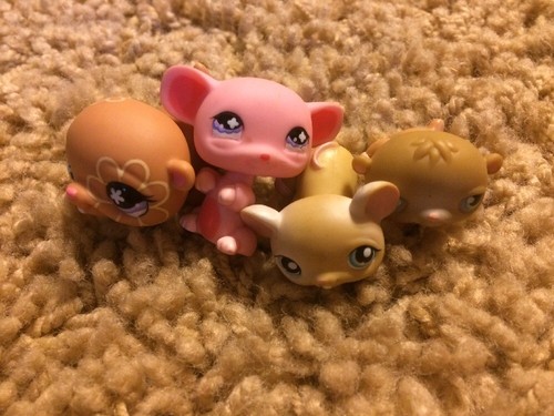 Littlest Pet Shop 625 137 54 Hamster Guinea Pig Gerbil Runner Wheel 4 Pet Figure