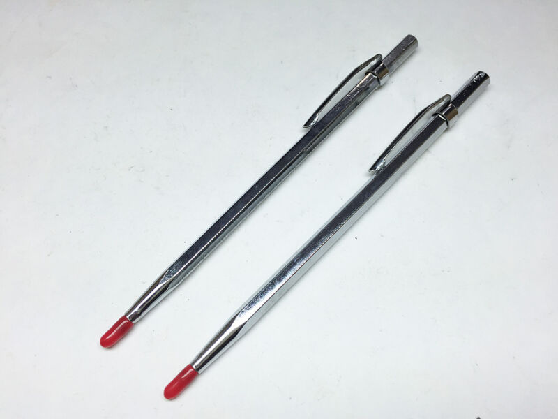 2PC Carbide Scribe MARKING Etching Measuring Tool on Metal Glass