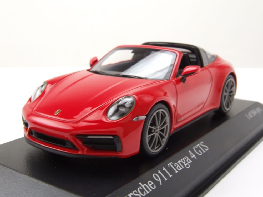 Porsche 911 992 Targa 4 GTS 2021 Rubystar - Maquette 1/18 Minichamps