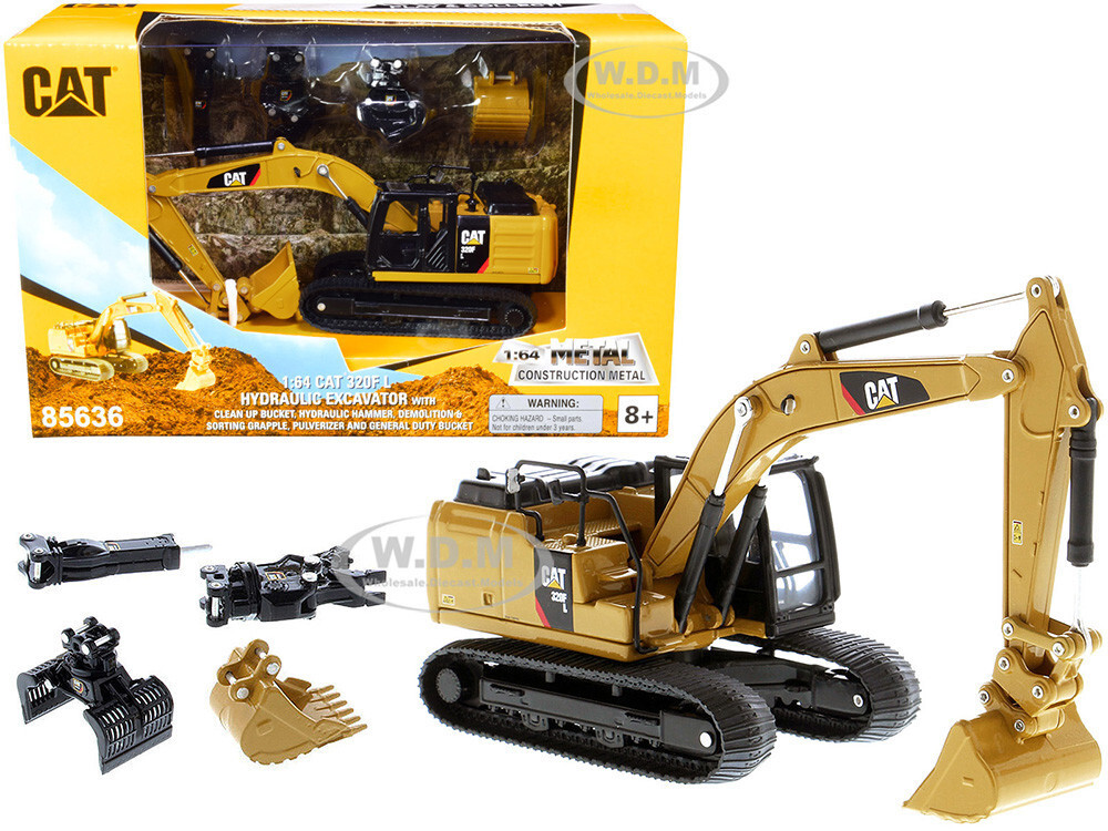 ミニカー 1/64 DM CAT 320F L アタッチメント付き 85636 Amazon.com: Diecast Masters 1/64 Caterpillar CAT 320F L