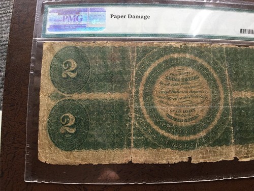 1862 $2 Legal Tender United States Note PMG VG 8.