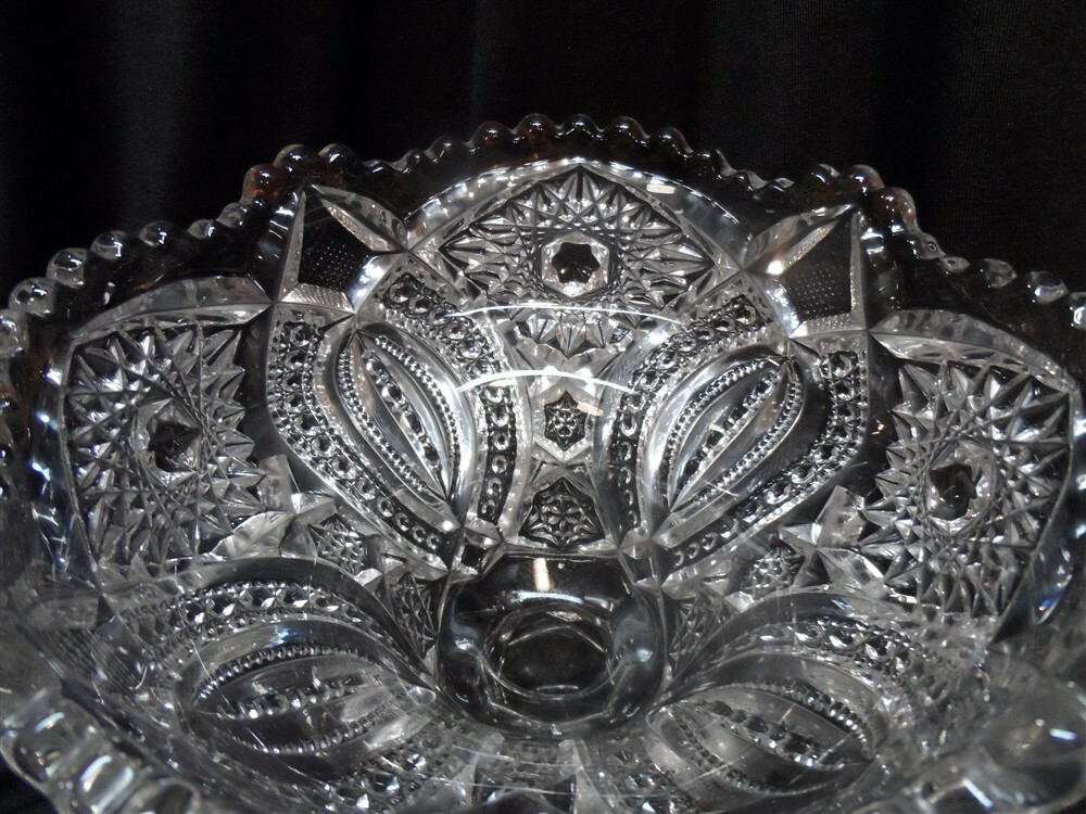 Fancy Krystol Footed Compote Pattern Glass EAPG