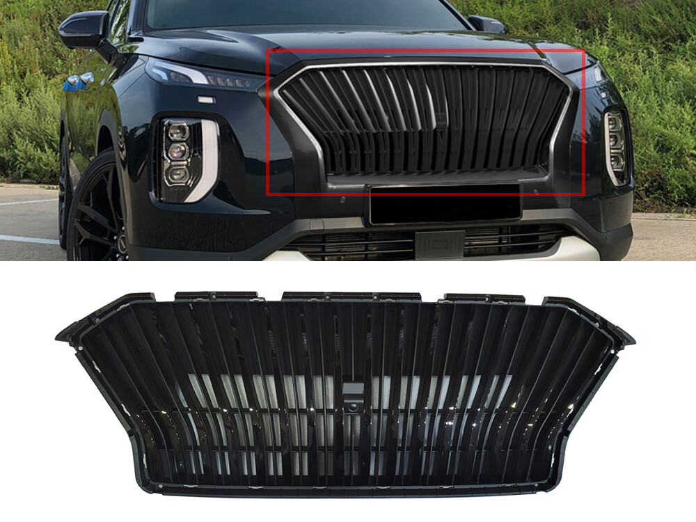 Front MMG Radiator Grille Black Color (Fits HYUNDAI 20202022 Palisade)