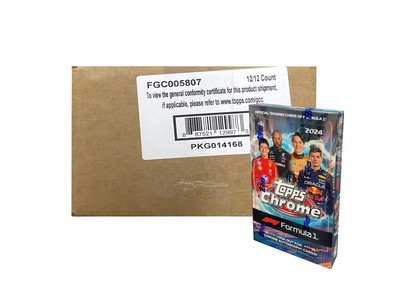 2024 Topps Chrome Formula 1 F1 Racing Hobby 12-Box Case