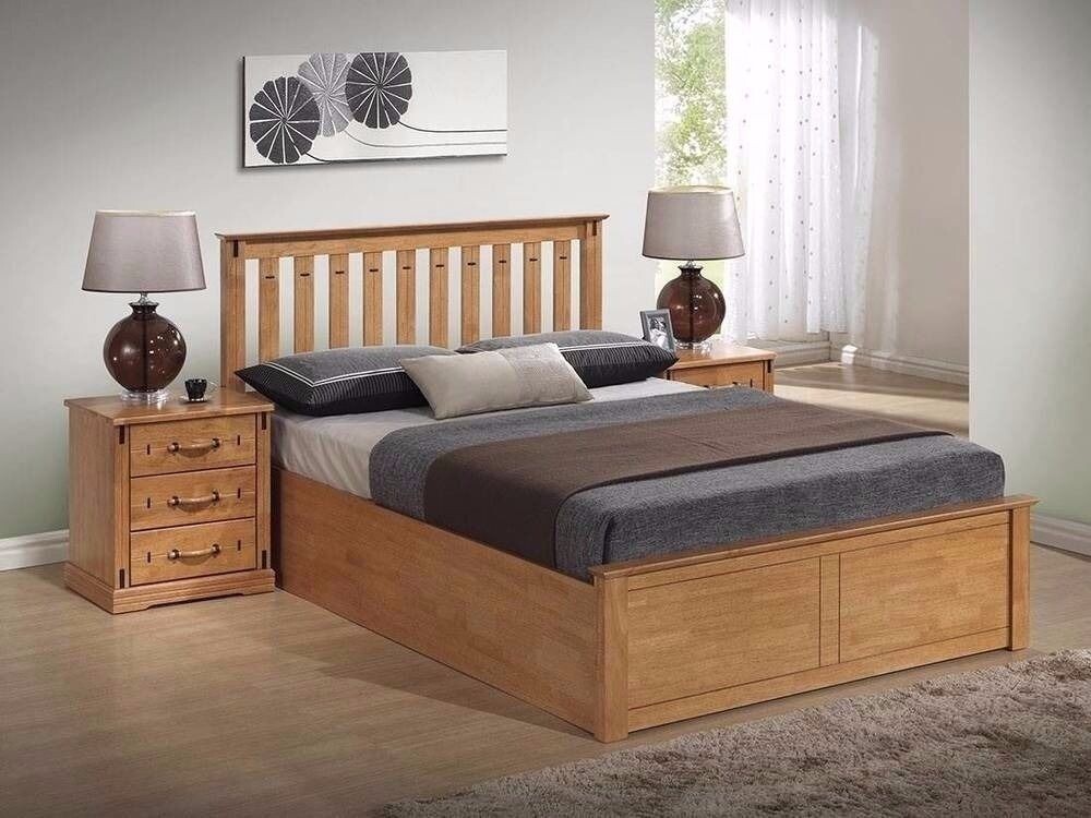 👑👑BEST QUALITY PURE WOODEN GAS LIFT STORAGE BED AVAILABLE IN OAK AND