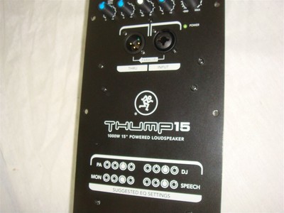 MACKIE THUMP 15A AMP PLATE SECTION