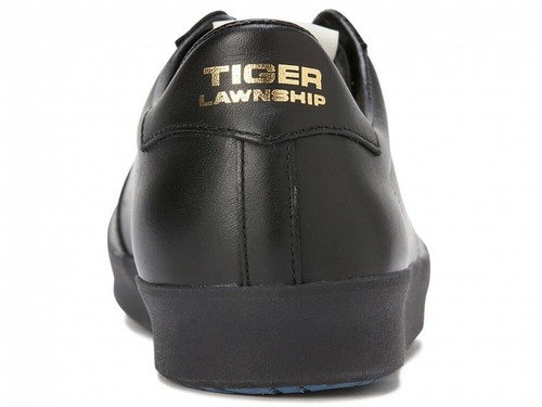 Pre-owned Onitsuka Tiger Asics  Lawnship 1183a914 Black/black With Shoe Bag