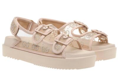 

НОВЫЕ САНДАЛИИ GUCCI НА ПЛАТФОРМЕ GUCCI ROSE BEIGE MESH 39/US 9, Бежевый