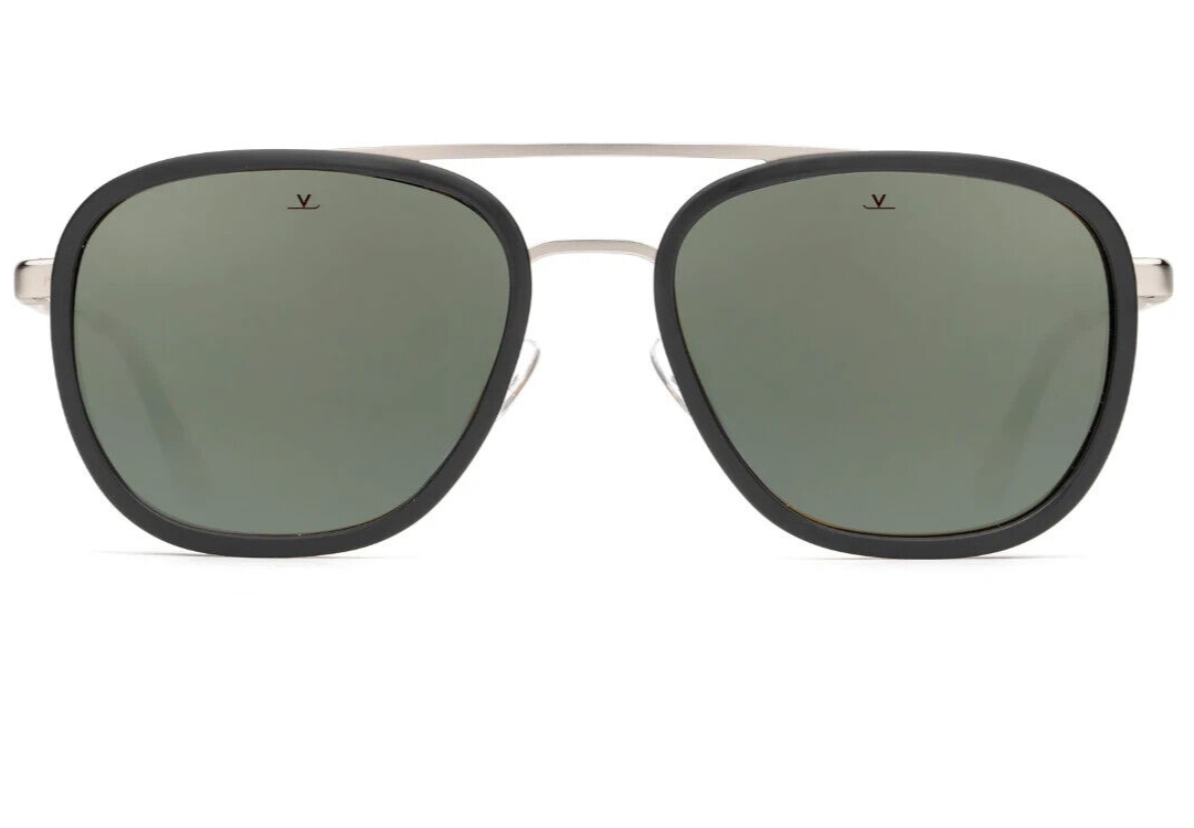 Pre-owned Vuarnet Sunglasses Vl210700021622 Vl2107 Edge 2107 Black/silv. + Grey Polar Plzd In Gray