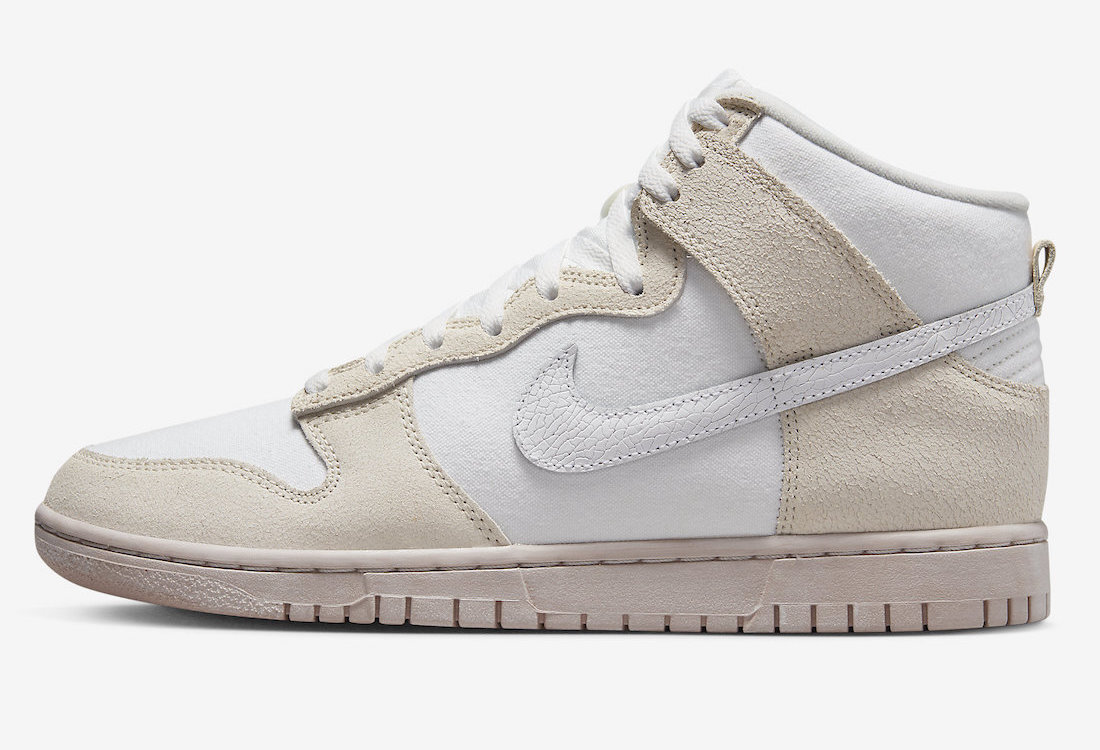 Nike Dunk High PRM DV0822-100 Summit White Phantom Men's NEW