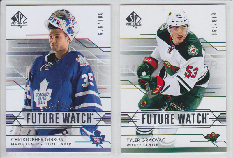 2014-15 Ud Spa Tyler Graovac Rc #231 Sp Authentic Future Watch Fw Rookie Wild