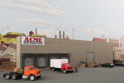 Walthers HO Scale ~ New 2024 ~ Modern Concrete Warehouse ~ Kit ~ 933-4071