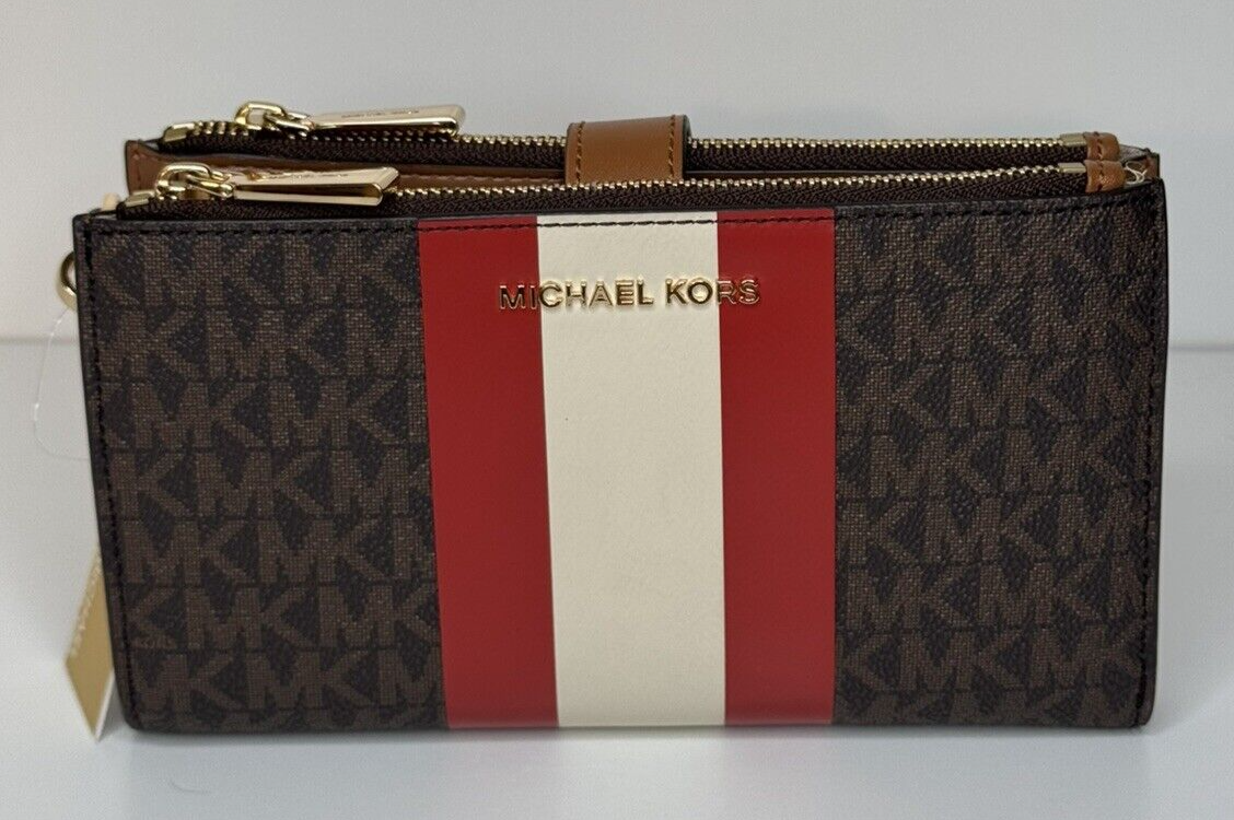 Michael Kors Adele Logo Stripe Smartphone Wristlet Wallet