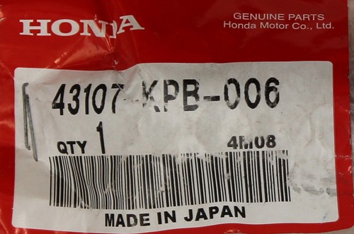 購入者 ホンダ 純正 43107-KPB-006＆06451-961-405 ピストン