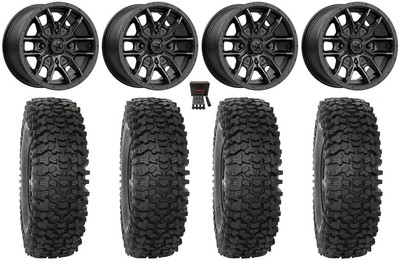 MSA Fang 15'' Wheels Black 37'' RC500S Sticky Tires Can-Am Defender