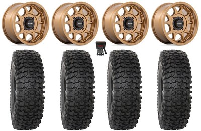 KMC Toro S 15'' Wheels Bronze 37'' RC500S Sticky Tires Can-Am Defender