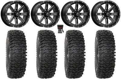 MSA Boxer 15'' Wheels Milled 37'' RC500S Sticky Tires Can-Am Defender