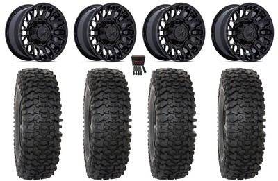 MSA Clubber 15'' Wheels Black 37'' RC500S Sticky Tires Can-Am Defender