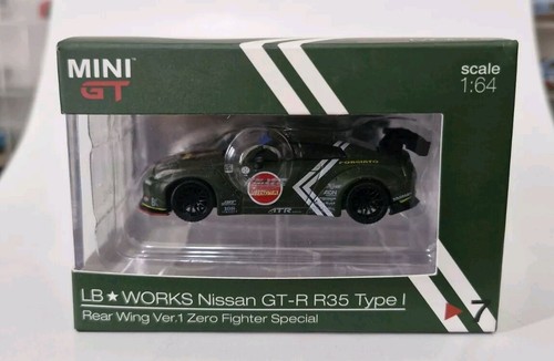 MINI GT LB★WORKS Nissan GT-R 1/35 MINI GT LB-WORKS NISSAN GT-R R35 TYPE 1 ZERO FIGHTER REAR