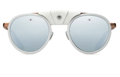 Vuarnet Sunglasses VL211000031123 VL2110 GLACIER 2110 White/Rose + Pure Grey SF