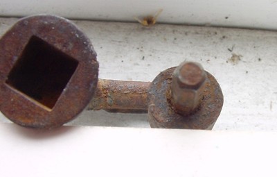 2 T-Handle Tools Champion & Antique Ornate  ~ Square Drive ~ Cast Iron Key