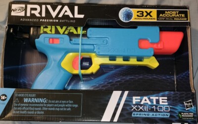 NERF Rival Fate XXII-100 Blaster, Most Accurate System 3 Rival Accu-Rounds NEW