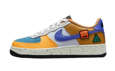 Кроссовки Nike Air Force 1 BG University Gold/Lapis для больших детей (DO4657 740)