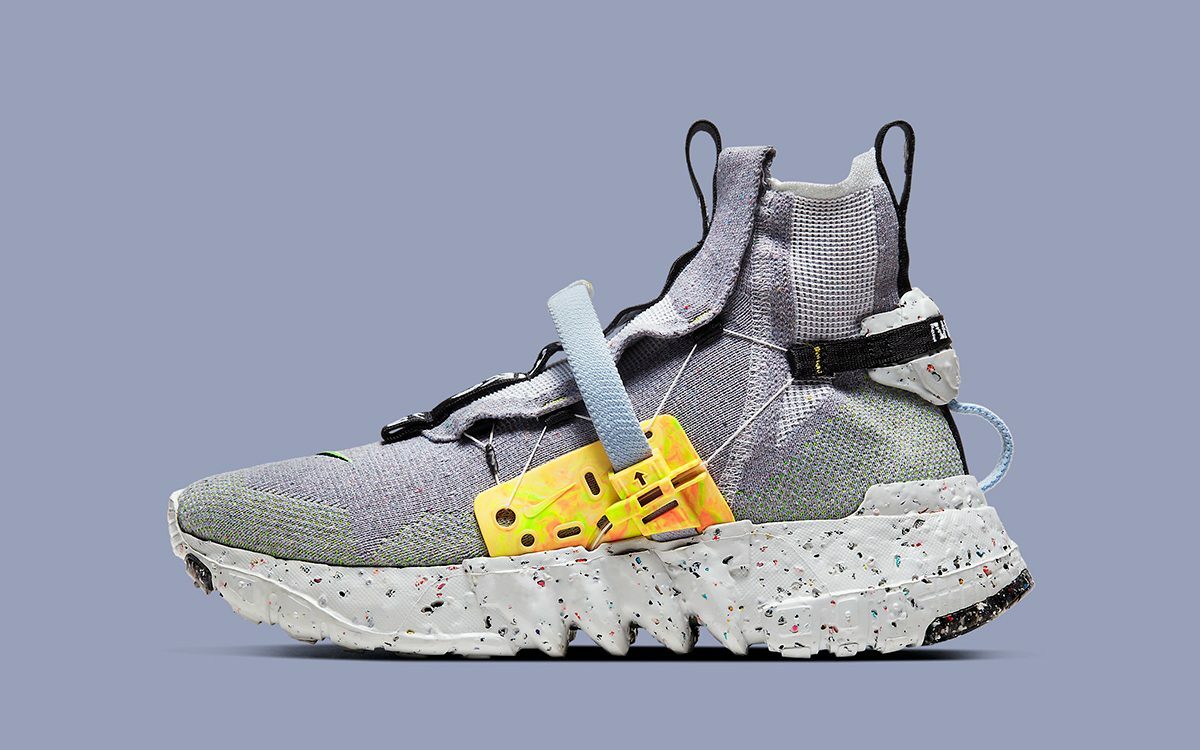 

NIKE SPACE HIPPIE COLLECTION 03 VOLT CQ3989-002 Кроссовки мужские US6-12, Серый, Nike Space Hippie